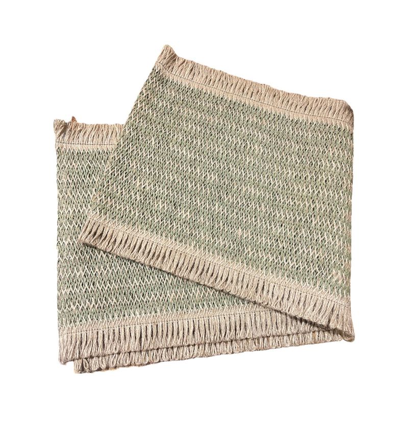 Mantel Camino De Mesa Rectangular Tejido Resistente 146x31cm-1