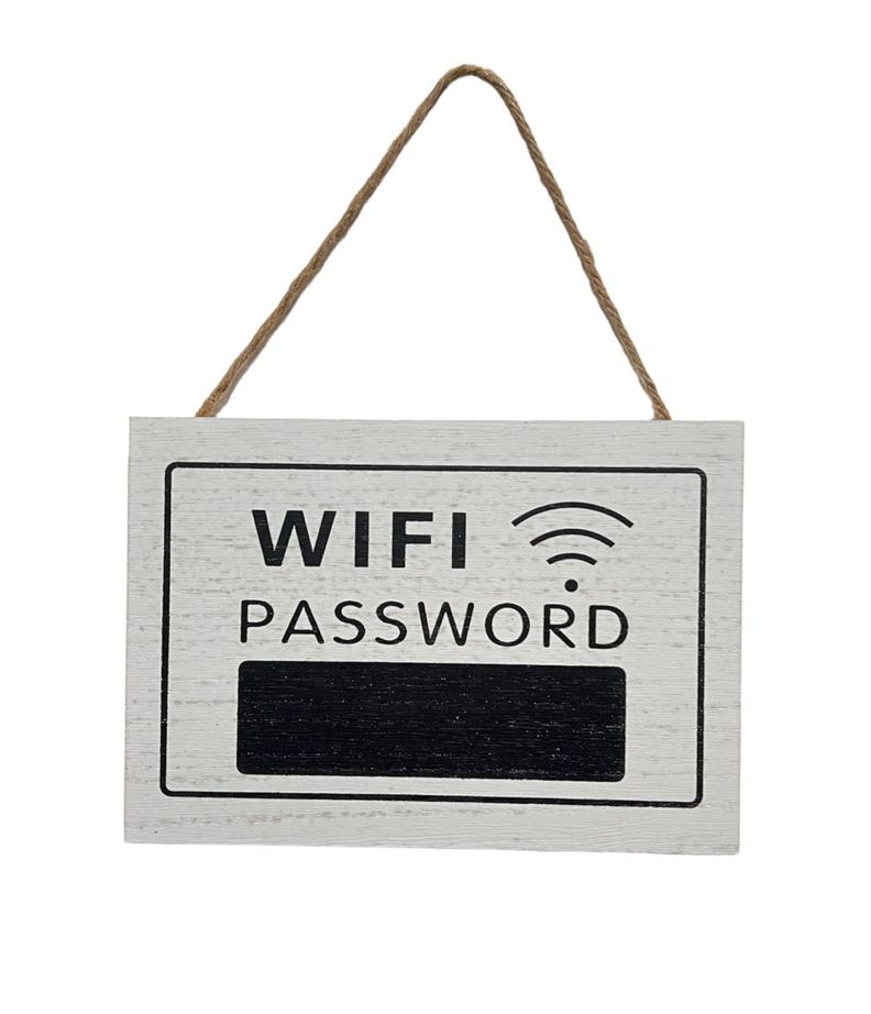 Letrero Pizarra Wifi Letrero Decorativo Clave Wifi Hogar B-1