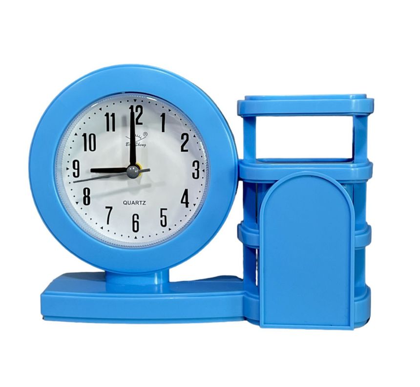 Reloj Despertador Reloj De Mesa Decorativo Con Porta Lapiz A-1