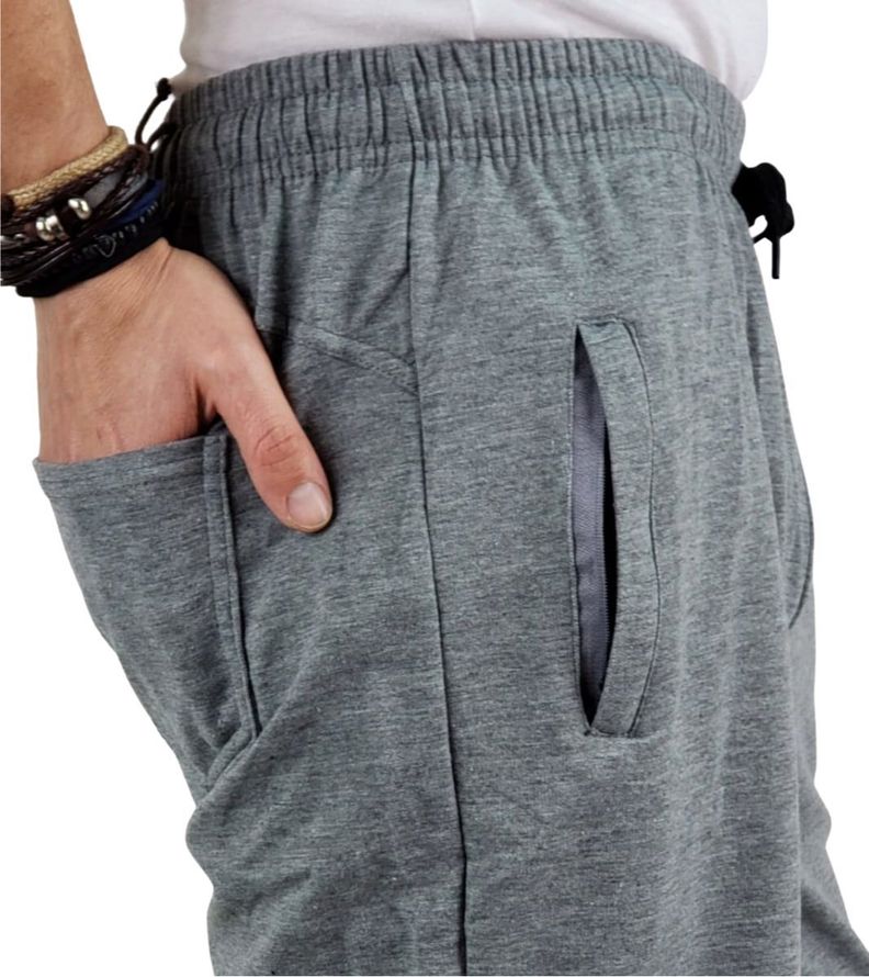 Short Deportivo Hombre Algodon Liso Bolsillos 169-2