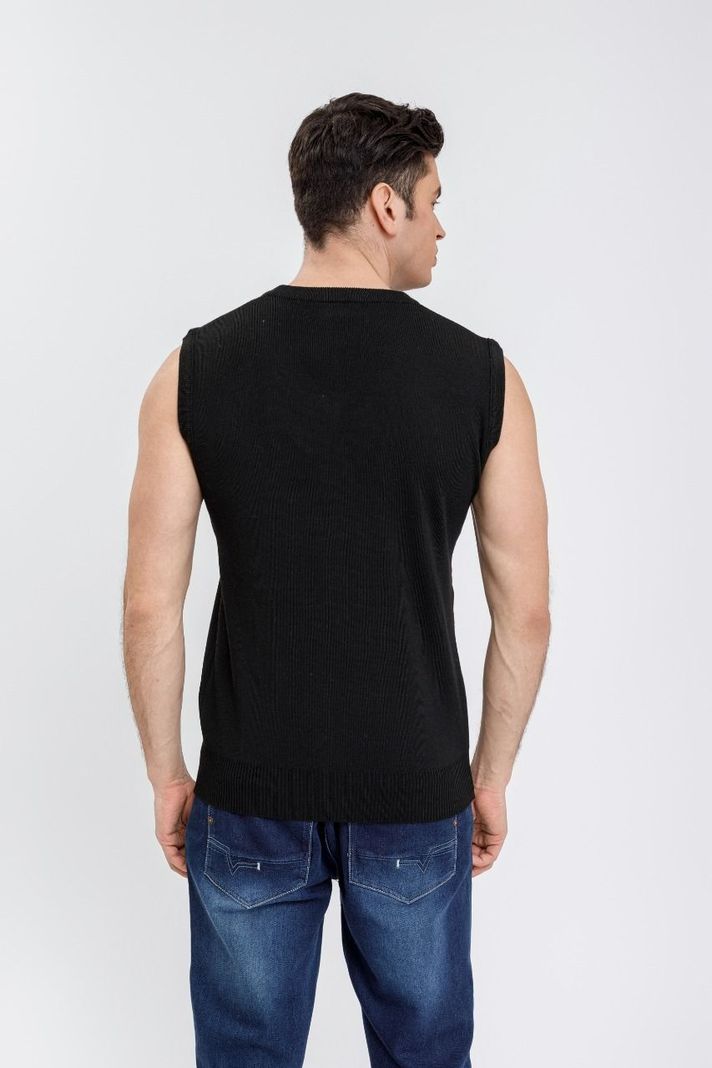 Sweater Hombre Sin Manga Cuello V Excelente Calidad 7196-3