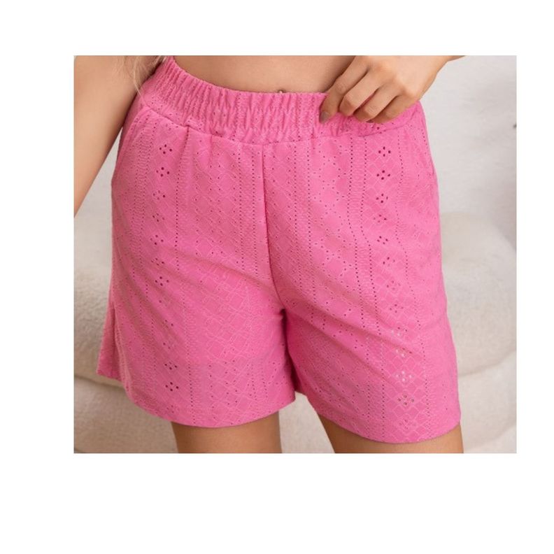 Short Mujer Bermuda Broderie Juvenil Verano 5005-1