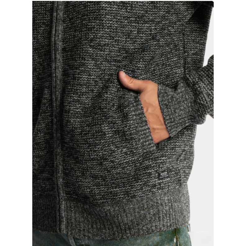 Sweater Algodón Chaqueta Forro Piel Cuello Alto Bolsillos Cierre 7175-3