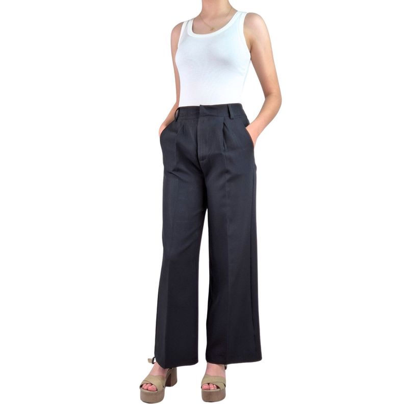 Pantalón Sastrero Mujer Vestir Semi Formal Casual Tiro Alto 056-0