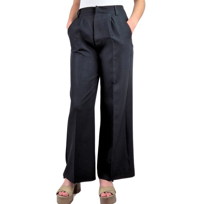 Pantalón Sastrero Mujer Vestir Semi Formal Casual Tiro Alto 056-3