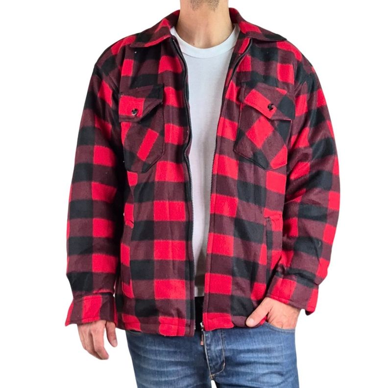 Chaqueta Hombre Invierno Leñadora A Cuadros Forrada Chiporro A178-3