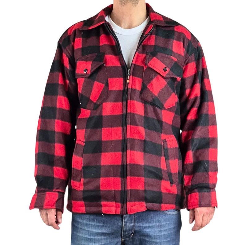 Chaqueta Hombre Invierno Leñadora A Cuadros Forrada Chiporro A178-5
