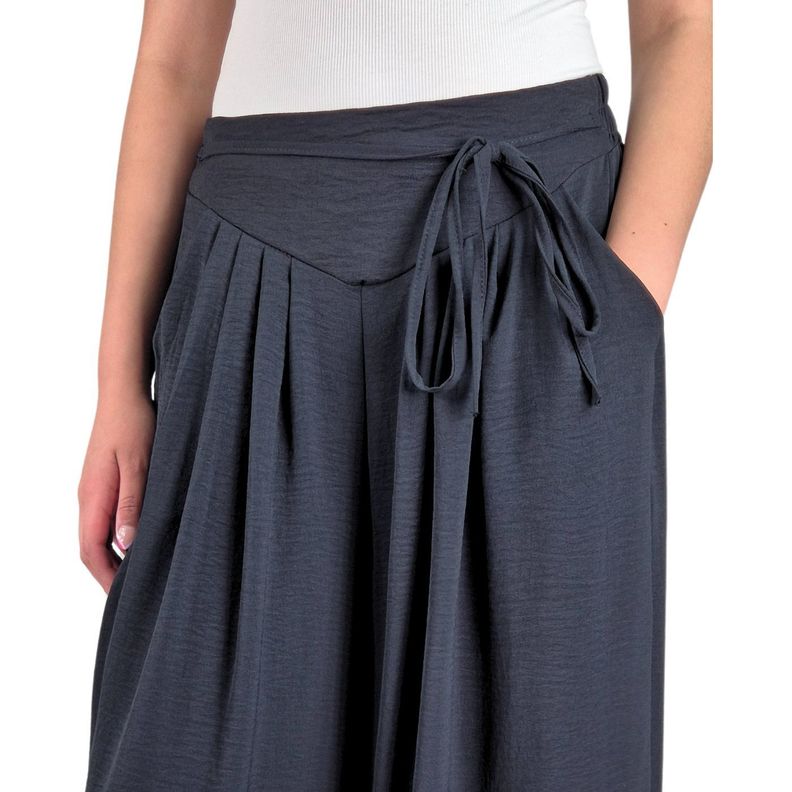 Pantalón Palazzo Algodón Mujer Tipo Lino Casual Playero 3001-4