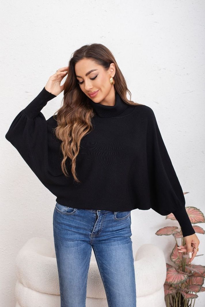 Sweater Mujer Manga Muercielago Larga Tejido Colores 5062-0