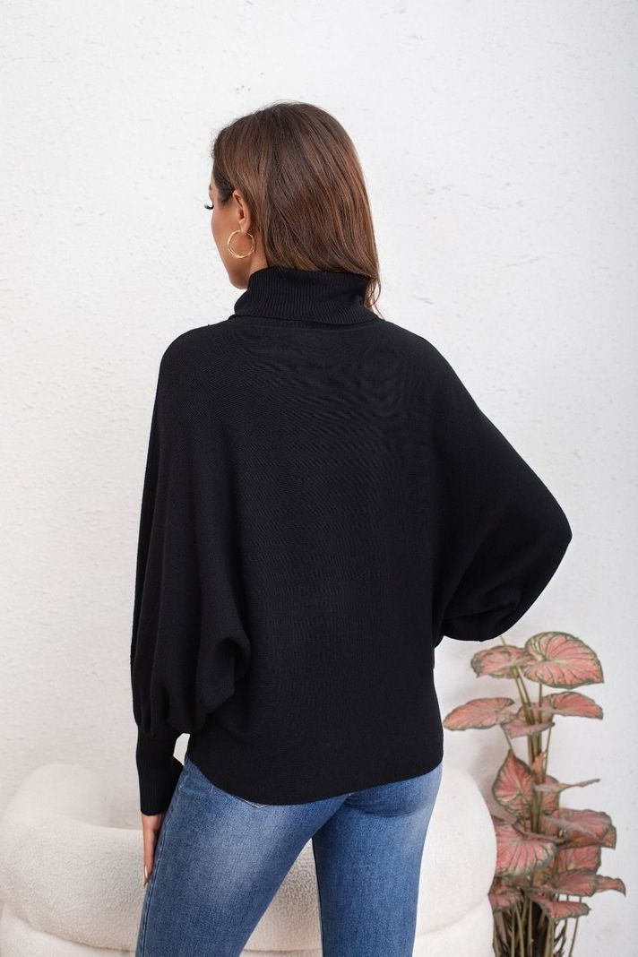Sweater Mujer Manga Muercielago Larga Tejido Colores 5062-2