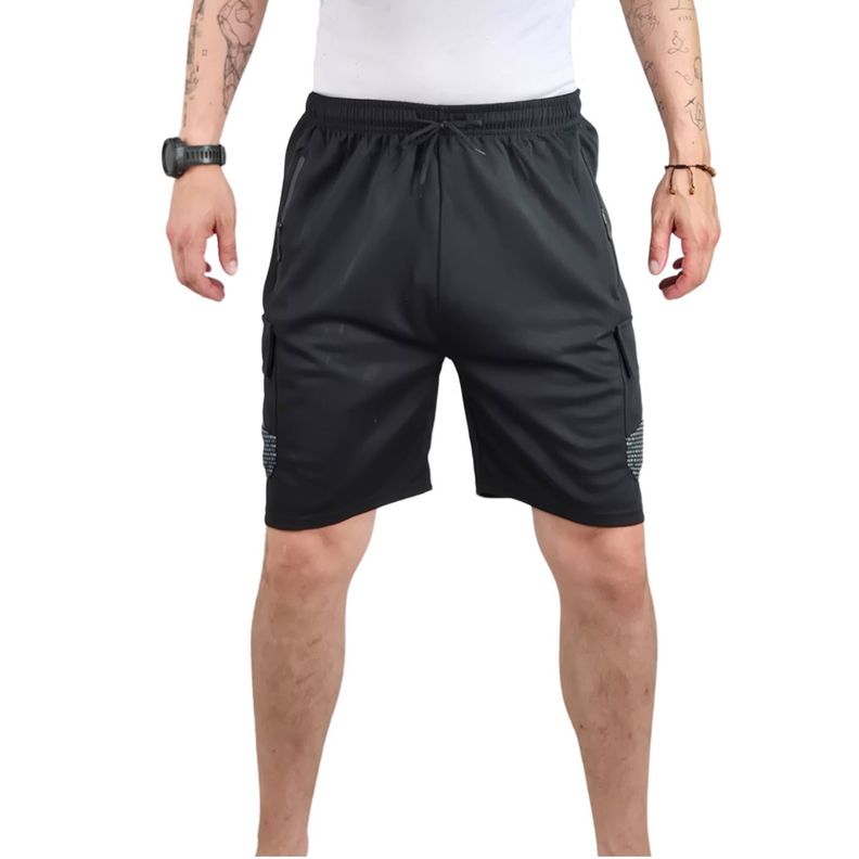Short Deportivo Cargo Hombre Bolsillos Cierre 7006-2