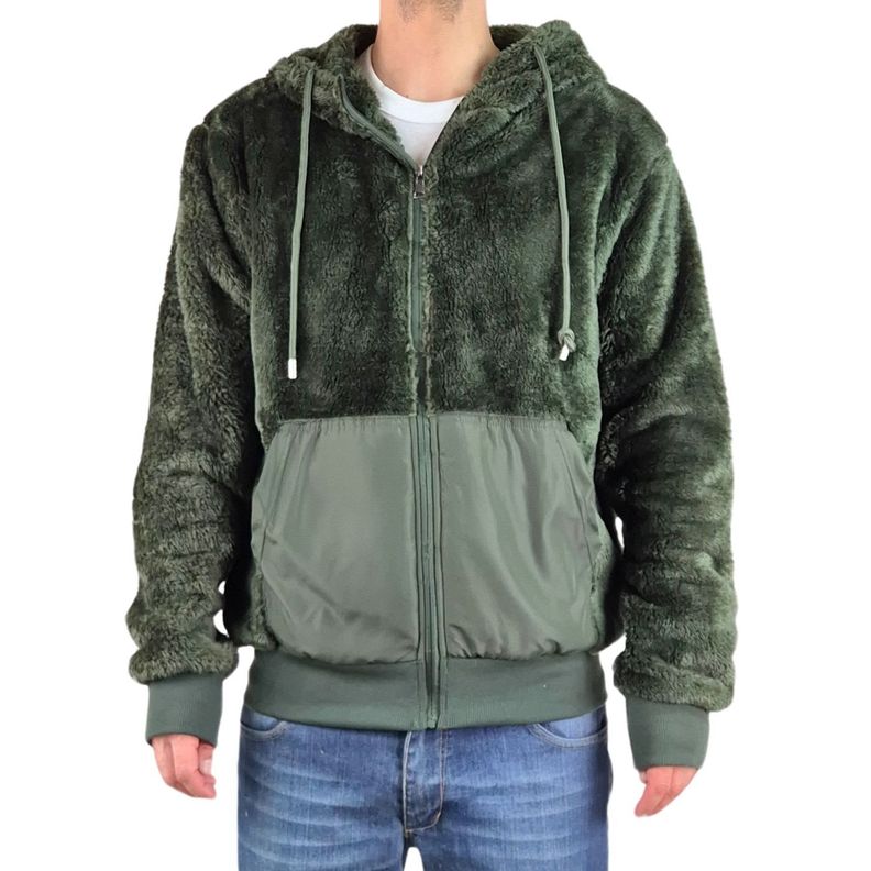 Polerón Peludo Hombre Premium Con Cierre 0255-0