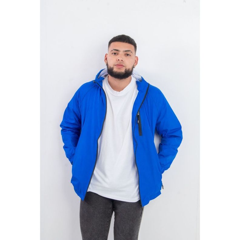 Chaqueta Hombre Corta Viento Impermeable Parka Liviana Colores 9283-1