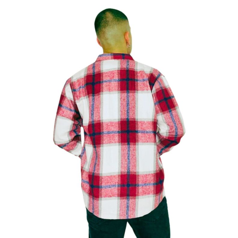 Camisa Algodón Invierno Leñadora A Cuadros Hombre 0033-3