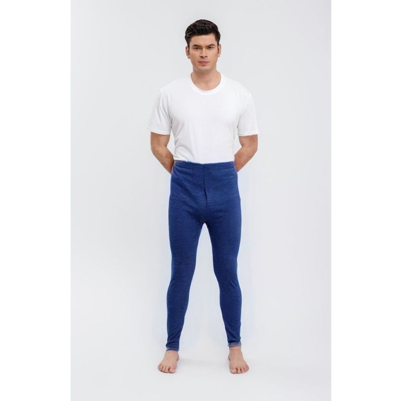 Calzoncillo Largo Algodon Termico Hombre Primera Capa 0970 Azul Marino XL-XXL