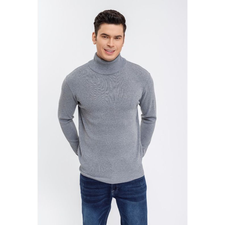Sweater Tejido Hombre Cuello Subido Beatle 7198-1