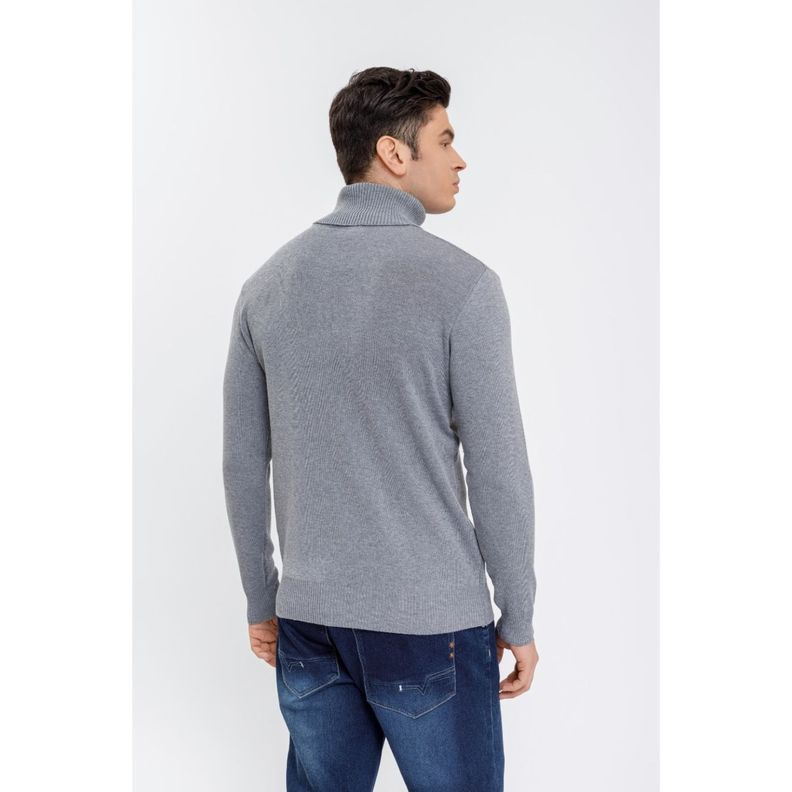 Sweater Tejido Hombre Cuello Subido Beatle 7198-3