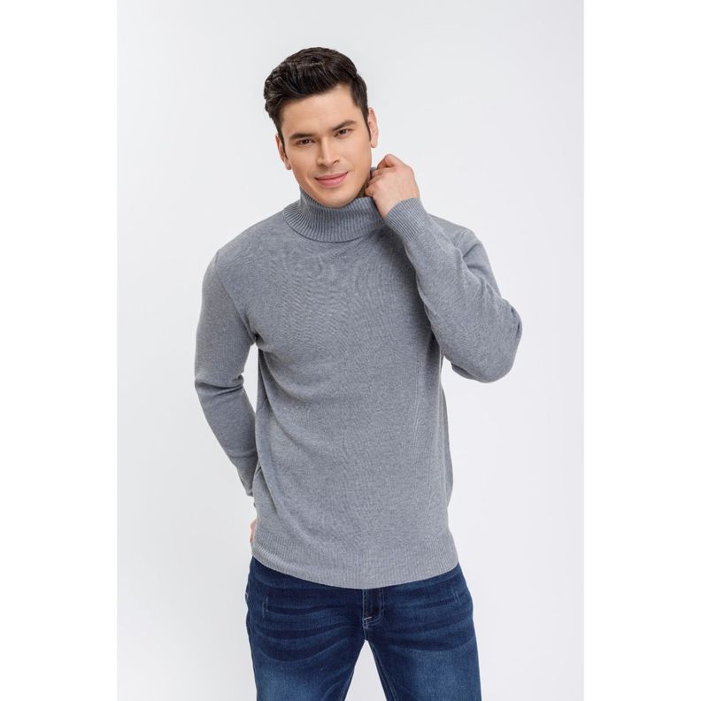 Sweater Tejido Hombre Cuello Subido Beatle 7198-0