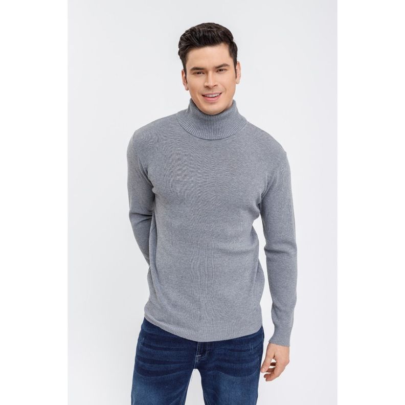 Sweater Tejido Hombre Cuello Subido Beatle 7198-2