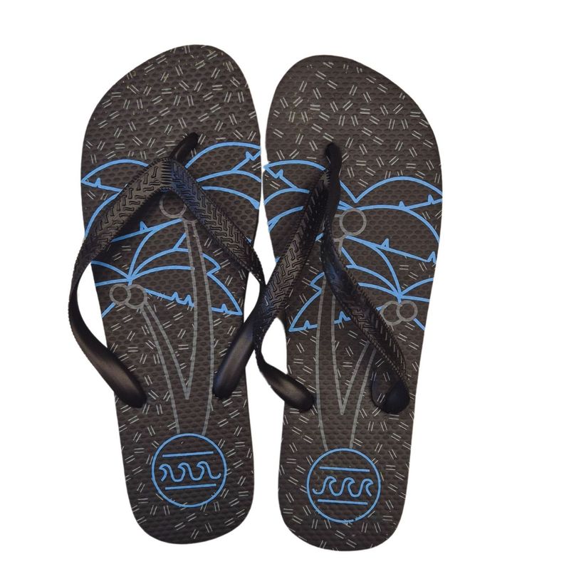 Pack 2 Pares Hawaianas Hombre Sandalias Suela Goma 2103-1