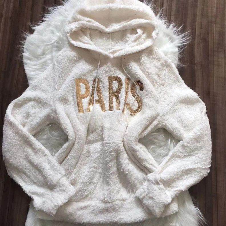 Polerón Peludo Mujer Corderito Invierno Diseño Paris 1751-0