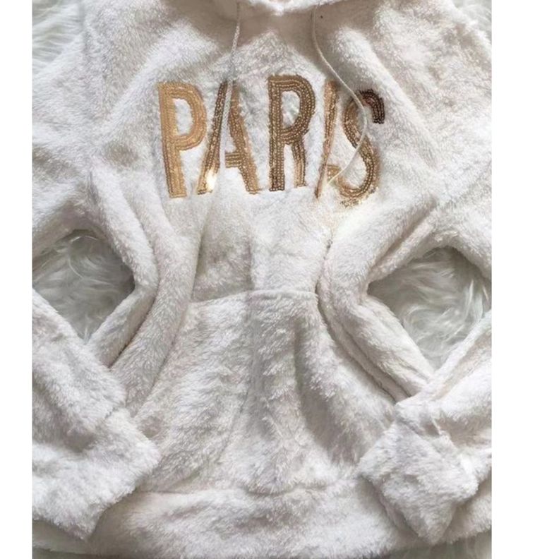 Polerón Peludo Mujer Corderito Invierno Diseño Paris 1751-1