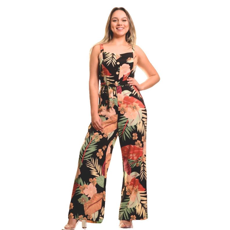 Enterito Premium Casual Diseño Flores Botones 198-1