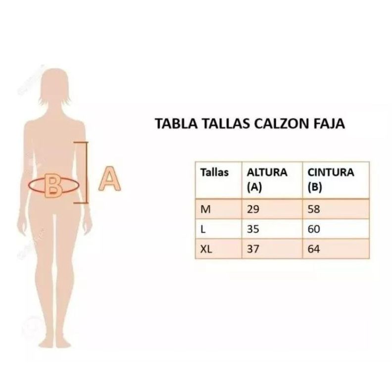 Calzón Faja Alto Invisible. Reductor. Modelador Cintura 872-6