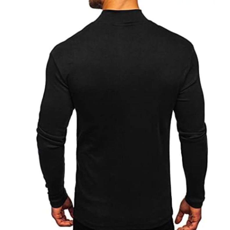 Camiseta Hombre Manga Larga Cuello Beatle Fibra Bambu 3610-3