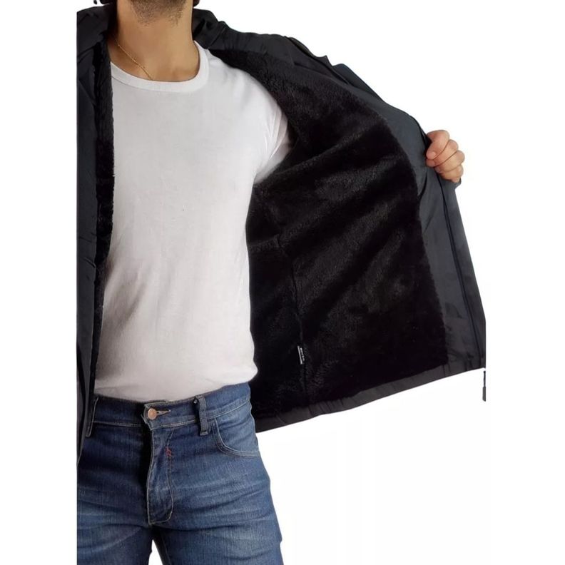 Chaqueta Hombre Parka Invierno Forro Interior Piel Premium H302-3