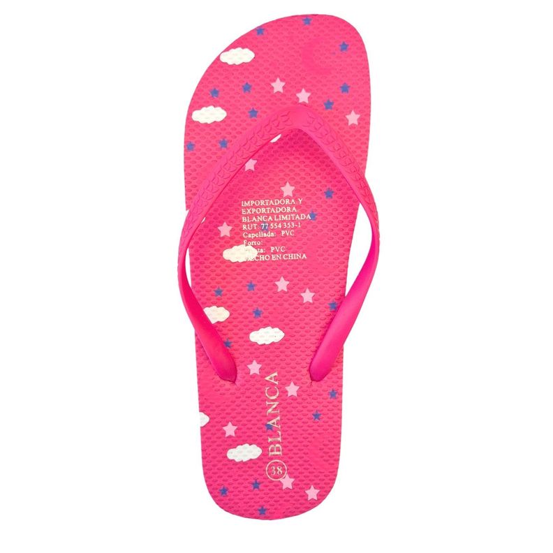 Pack 2 Pares Chalas Mujer Hawaianas Sandalias Suela Goma 1013-4