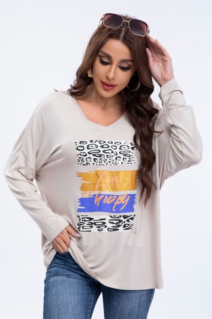 Blusa Polera Mujer Algodon Manga Larga Oversize Diseños 3306-1