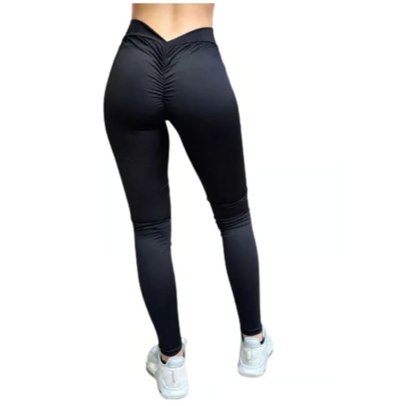Calza Larga Deportiva Mujer Gym, Levanta Cola Costura Reforzada 8008-3