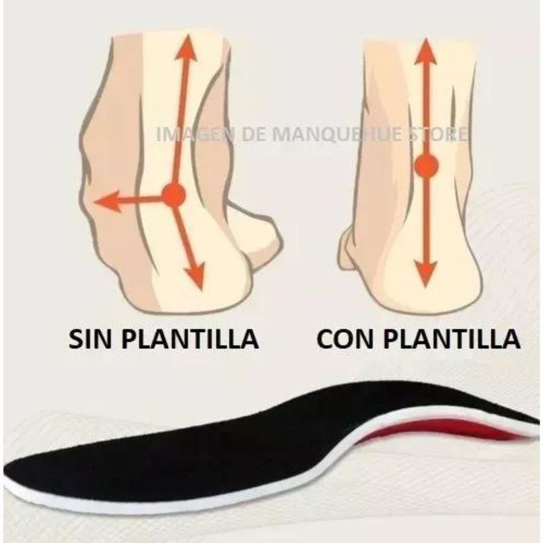 Par Plantillas Pie Cavo/plano Ajustables Espolón Mujer 641-6
