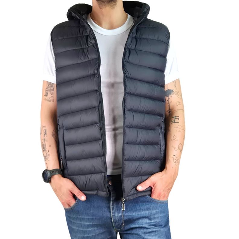 Parka Sin Mangas Hombre Chaqueta Calidad Premium Gruesa 909-2