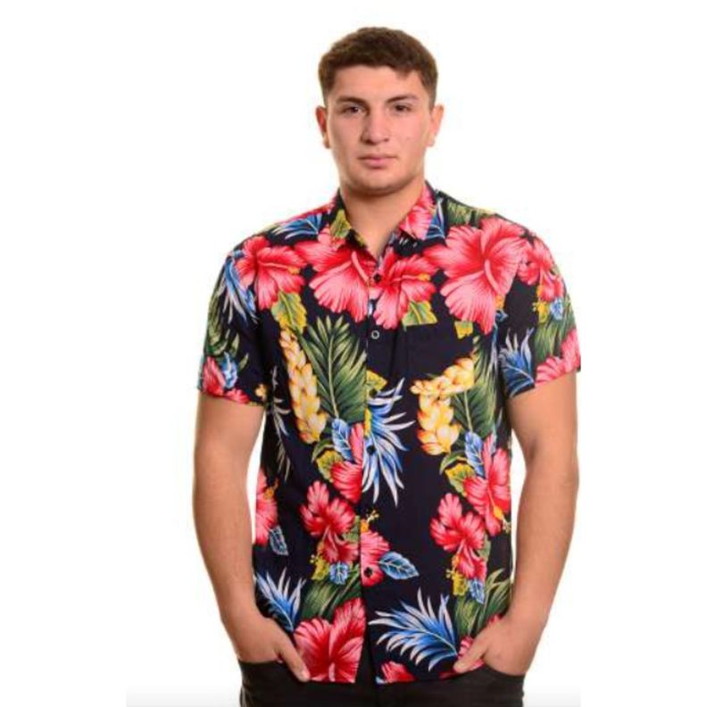 Camisa Hombre Guayabera Manga Corta Fashion Diseño Botones 097