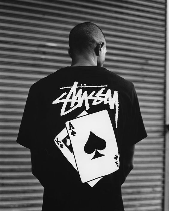 Polera Camiseta  Stussy Cartas-0