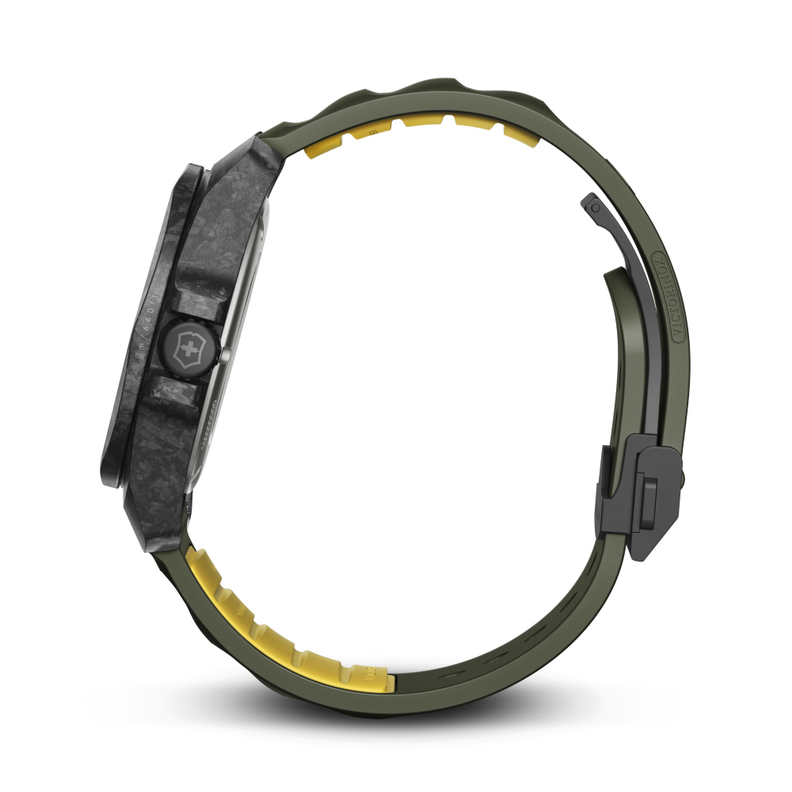 Reloj I.N.O.X. Carbon Automático correa de caucho verde Victorinox-4