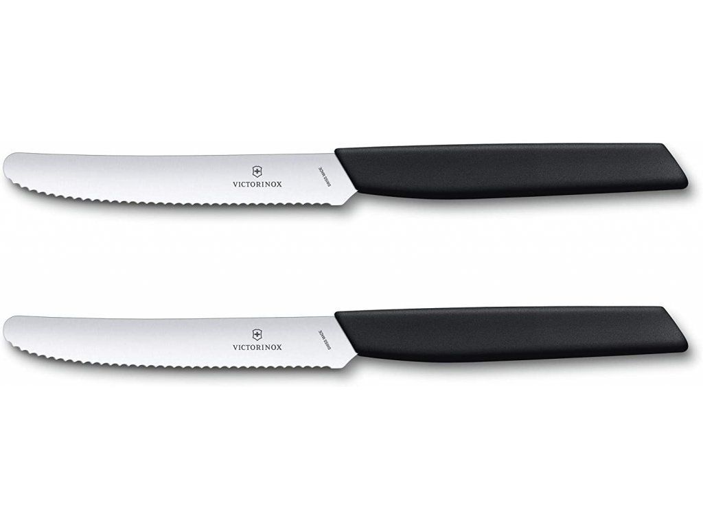 Set cuchillos para verdura Swiss Modern negro 2 un-0
