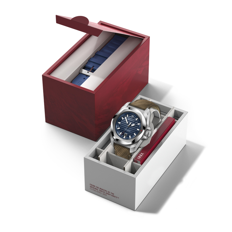 Reloj I.N.O.X. Automático correa de madera azul Victorinox-5