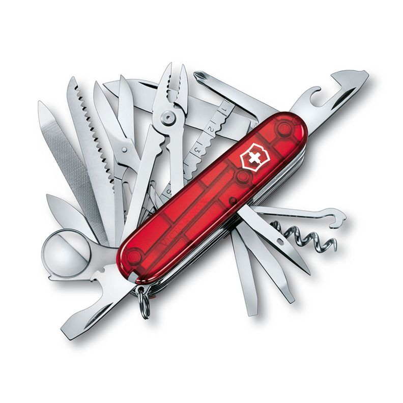 Navaja Swiss Champ rojo traslúcido Victorinox-1