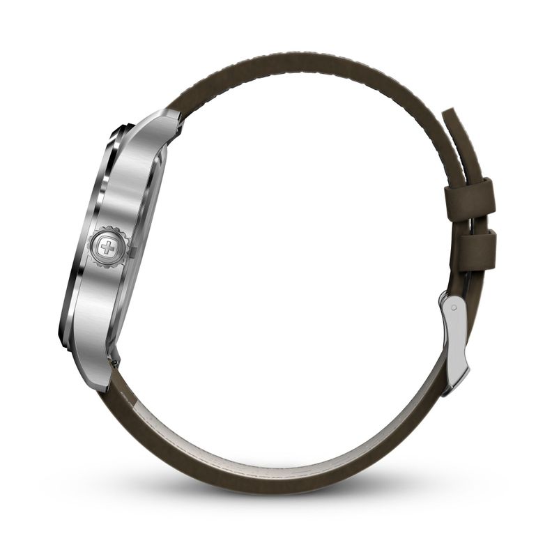 Reloj Terragraph 43 mm correa cuero café Wenger-1