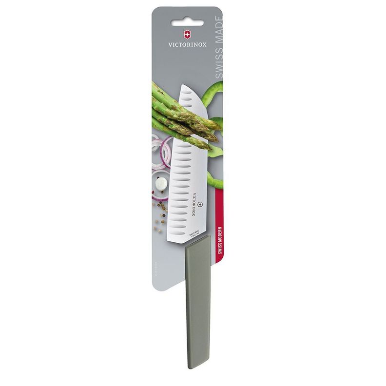 Cuchillo Santoku SwissModern verde 17cm Victorinox-0