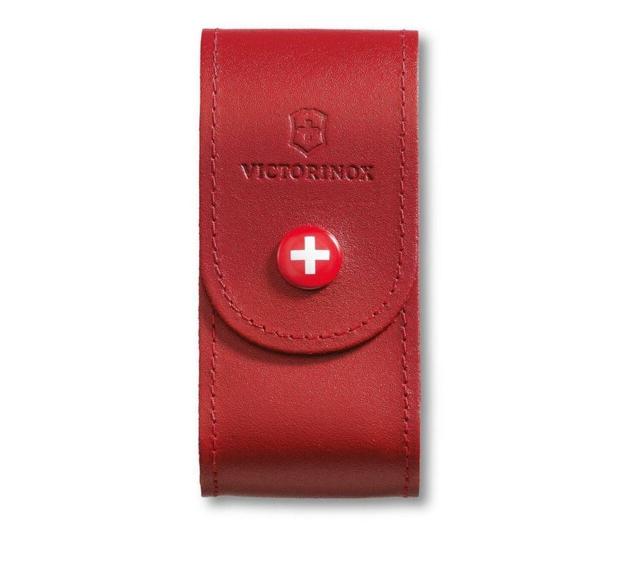 Estuche de cuero rojo para cinturón-0