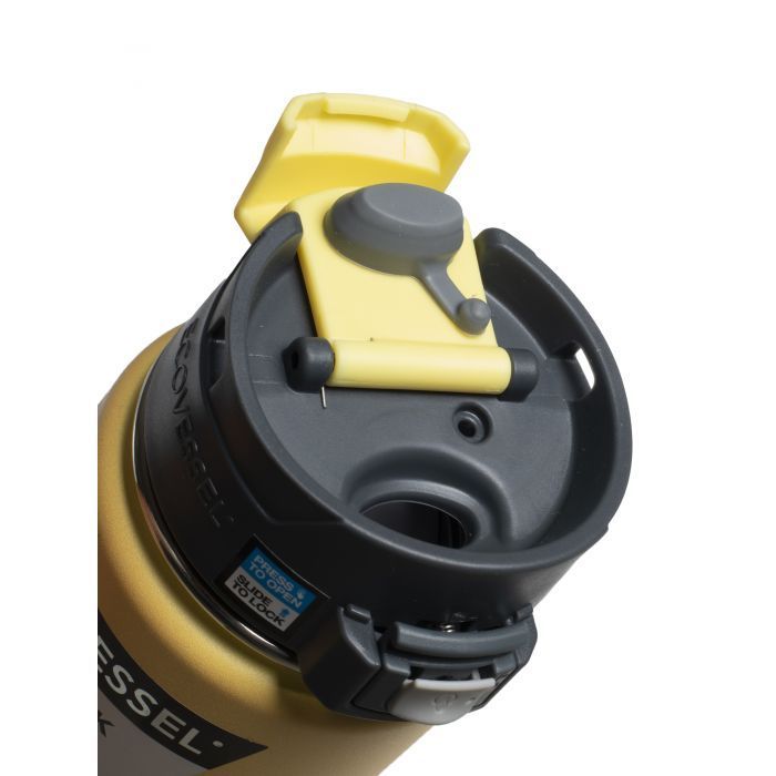 Botella inox de viaje 473 ml The perk amarillo -1