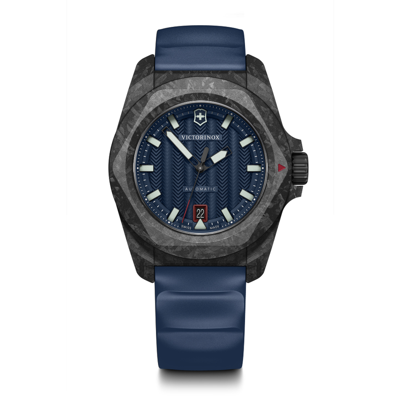 Reloj I.N.O.X. Carbon Automático correa de caucho azul Victorinox-0