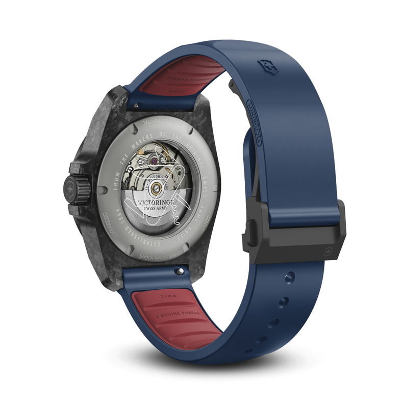 Reloj I.N.O.X. Carbon Automático correa de caucho azul Victorinox-1