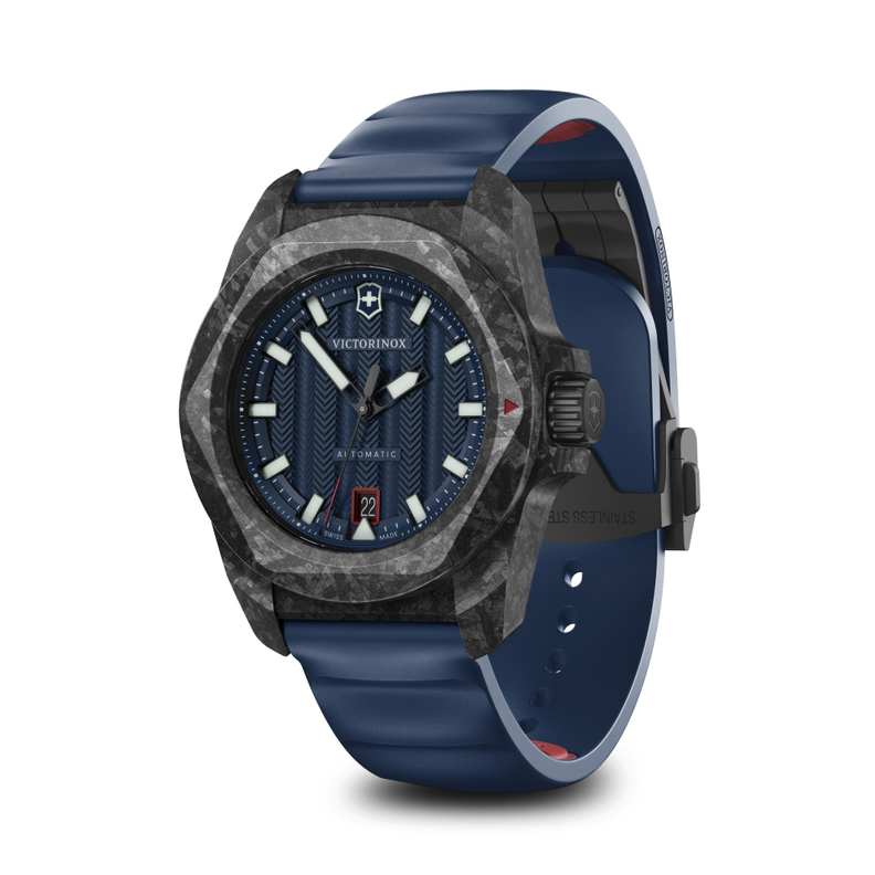 Reloj I.N.O.X. Carbon Automático correa de caucho azul Victorinox-2