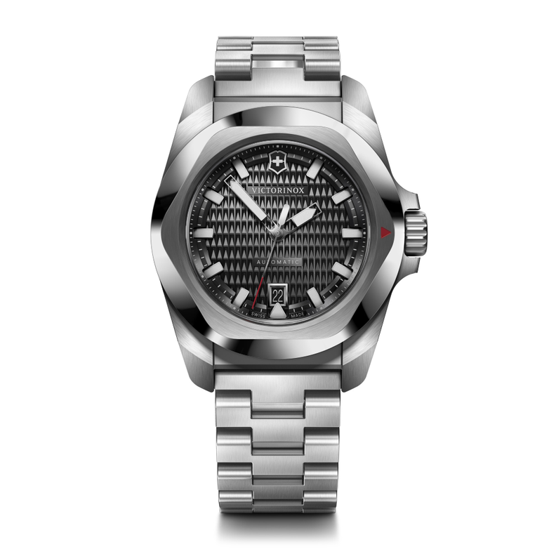 Reloj I.N.O.X. Automático correa de acero inoxidable negro Victorinox-0