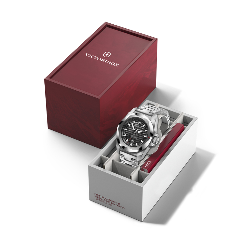 Reloj I.N.O.X. Automático correa de acero inoxidable negro Victorinox-5